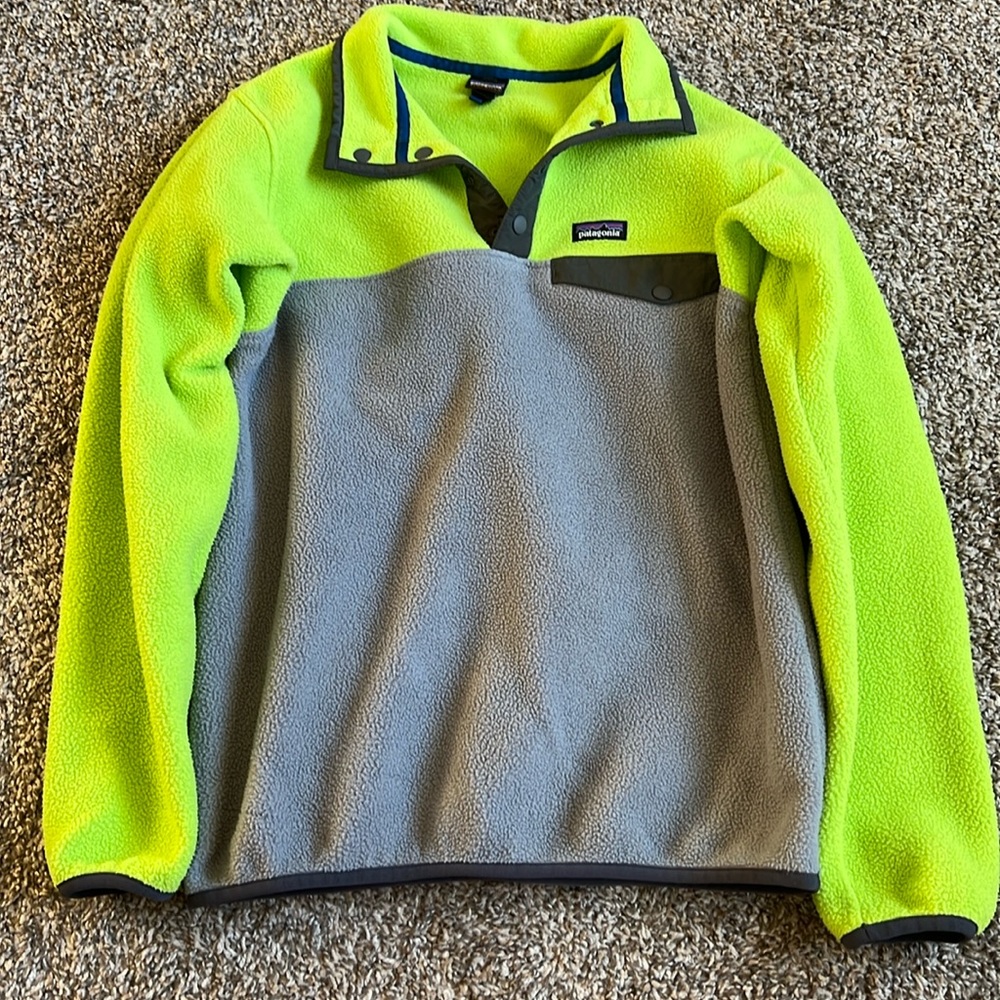 patagonia youth synchilla 1/4 snap